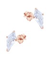 Beautiful CZ Crystal Silver Stud Earring STS-6292